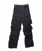 Y. PROJECTワイプロジェクト）の古着「デニムカーゴパンツ」｜パープル