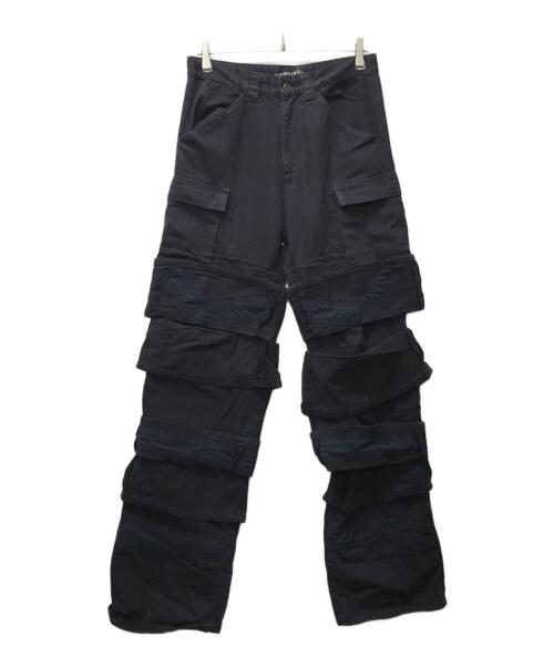 Y. PROJECT（ワイプロジェクト）Y. PROJECT (ワイプロジェクト) デニムカーゴパンツ パープル サイズ:XSの古着・服飾アイテム