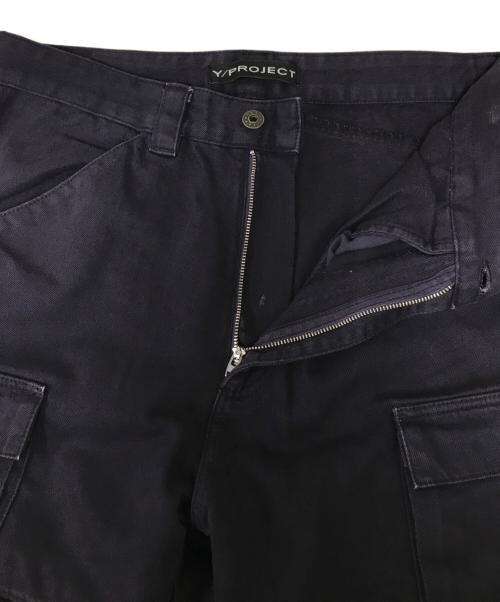 Y. PROJECT（ワイプロジェクト）Y. PROJECT (ワイプロジェクト) デニムカーゴパンツ パープル サイズ:XSの古着・服飾アイテム