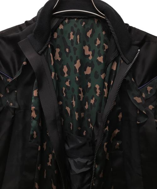 sacai（サカイ）sacai (サカイ) レオパード柄ジャンプスーツ グリーン サイズ:2の古着・服飾アイテム