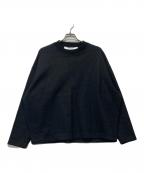 nonnotteノノット）の古着「box pullover-super120's heavyinlay melton」｜ブラック