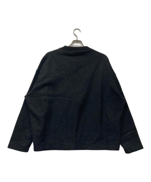 nonnotte（ノノット）nonnotte (ノノット) box pullover-super120's heavyinlay melton ブラック サイズ:SIZE５の古着・服飾アイテム