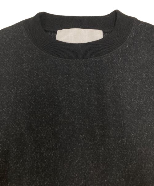 nonnotte（ノノット）nonnotte (ノノット) box pullover-super120's heavyinlay melton ブラック サイズ:SIZE５の古着・服飾アイテム