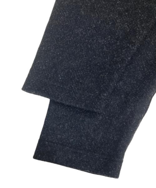 nonnotte（ノノット）nonnotte (ノノット) box pullover-super120's heavyinlay melton ブラック サイズ:SIZE５の古着・服飾アイテム