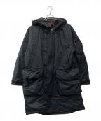 NANGAナンガ）の古着「オーロラダウンフィールドハーフコート」｜ブラック