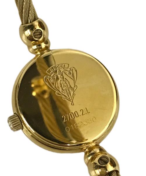 GUCCI（グッチ）GUCCI (グッチ) バングルウォッチ ブラックの古着・服飾アイテム