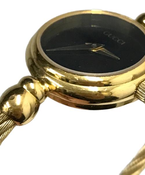 GUCCI（グッチ）GUCCI (グッチ) バングルウォッチ ブラックの古着・服飾アイテム