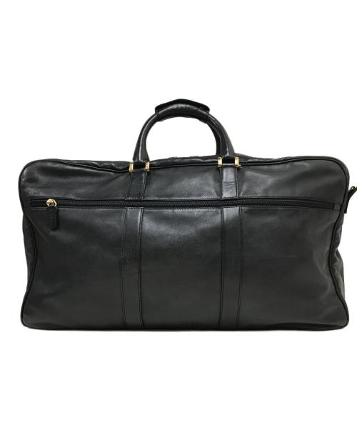 LOEWE（ロエベ）LOEWE (ロエベ) アナグラムレザーボストンバッグ ブラックの古着・服飾アイテム