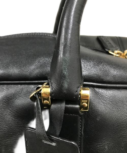 LOEWE（ロエベ）LOEWE (ロエベ) アナグラムレザーボストンバッグ ブラックの古着・服飾アイテム