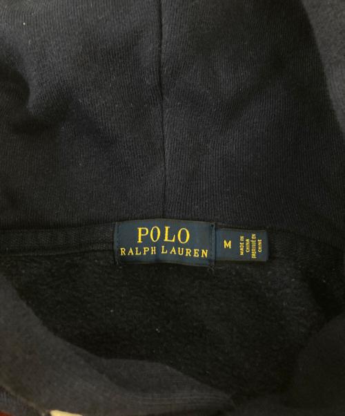 POLO RALPH LAUREN（ポロ・ラルフローレン）POLO RALPH LAUREN (ポロ・ラルフローレン) パッチワークデザインプルオーバーパーカー ネイビー サイズ:SIZE Mの古着・服飾アイテム