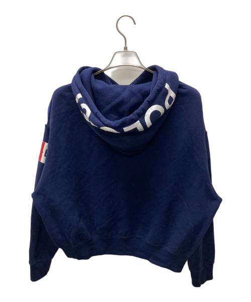POLO RALPH LAUREN（ポロ・ラルフローレン）POLO RALPH LAUREN (ポロ・ラルフローレン) パッチワークデザインプルオーバーパーカー ネイビー サイズ:SIZE Mの古着・服飾アイテム