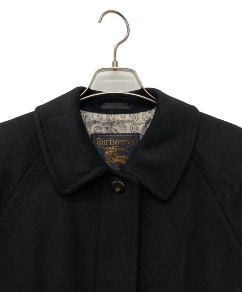 Burberry's（バーバリー）Burberry's (バーバリーズ) カシミヤ混コート ブラック サイズ:9ARの古着・服飾アイテム