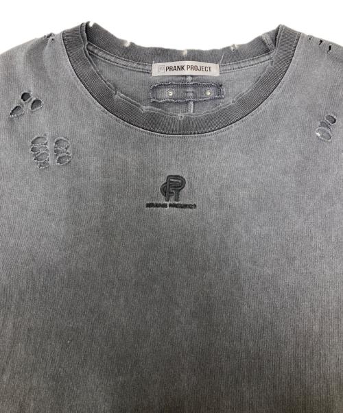 PRANK PROJECT（プランクプロジェクト）PRANK PROJECT (プランクプロジェクト) Damage Pigment T-Shirt グレー サイズ:FREEの古着・服飾アイテム