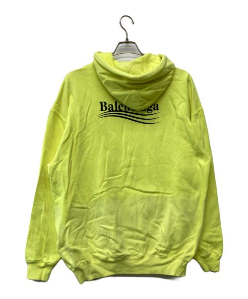 BALENCIAGA（バレンシアガ）BALENCIAGA (バレンシアガ) キャンペーンロゴ プルオーバー パーカー イエロー サイズ:Sの古着・服飾アイテム