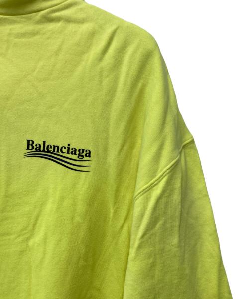 BALENCIAGA（バレンシアガ）BALENCIAGA (バレンシアガ) キャンペーンロゴ プルオーバー パーカー イエロー サイズ:Sの古着・服飾アイテム