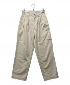 CIOTAシオタ）の古着「ツータックチノパン」｜アイボリー
