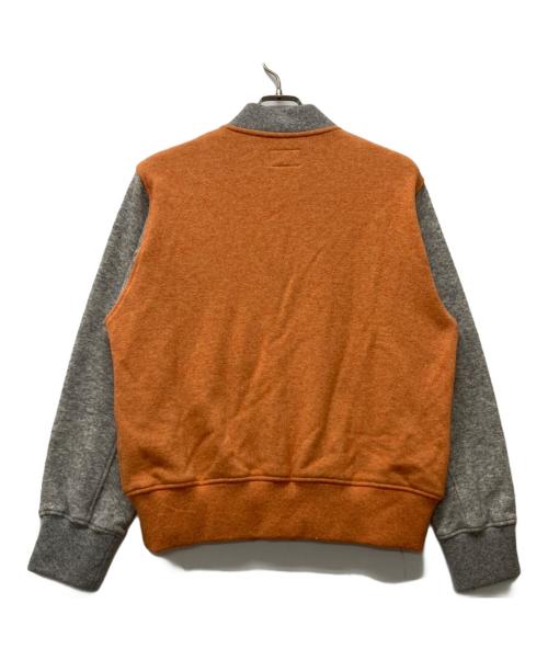 LOOPWHEELER（ループウィラー）LOOPWHEELER (ループウィラー) ウールスタジャン オレンジ×グレー サイズ:Ｓの古着・服飾アイテム