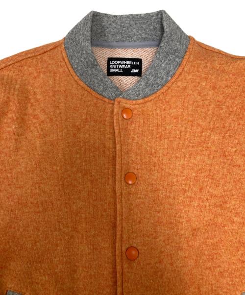 LOOPWHEELER（ループウィラー）LOOPWHEELER (ループウィラー) ウールスタジャン オレンジ×グレー サイズ:Ｓの古着・服飾アイテム