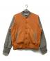 LOOPWHEELER（ループウィラー）の古着「ウールスタジャン」｜オレンジ×グレー