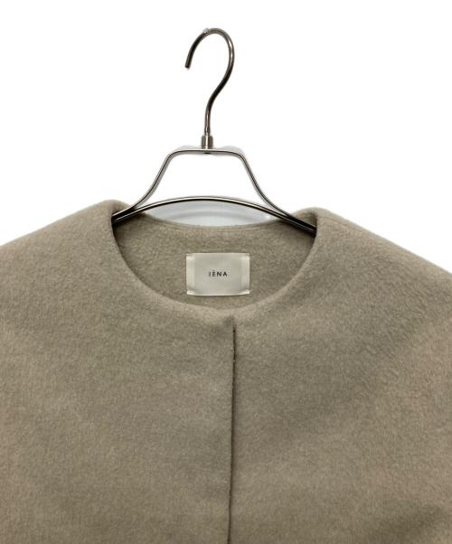 IENA（イエナ）IENA (イエナ) ラムウールノーカラーロングコート アイボリー サイズ:34の古着・服飾アイテム