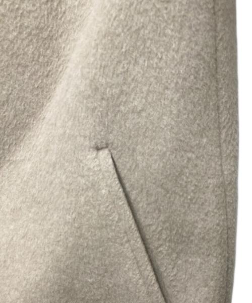 IENA（イエナ）IENA (イエナ) ラムウールノーカラーロングコート アイボリー サイズ:34の古着・服飾アイテム