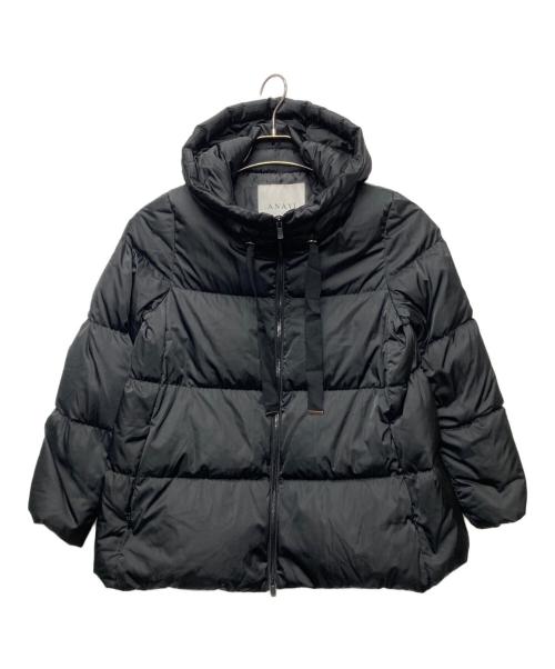 ANAYI（アナイ）ANAYI (アナイ) ソロサテンAラインダウンコート ブラック サイズ:36の古着・服飾アイテム
