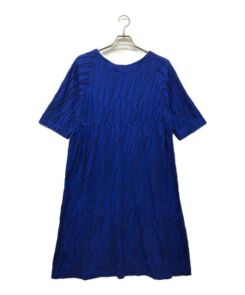 HaaT（ハート）HaaT  (ハート) 刺繍カットソーワンピース ブルー サイズ:2の古着・服飾アイテム