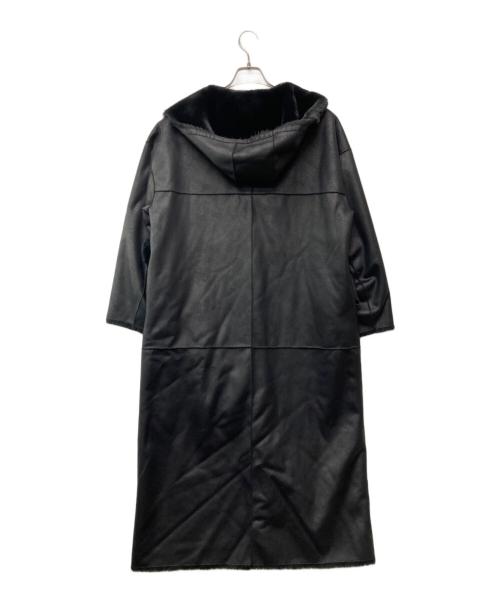 Ameri（アメリ）Ameri (アメリ) HOOD REVERSIBLE FAKE FUR COAT ブラック サイズ:Mの古着・服飾アイテム