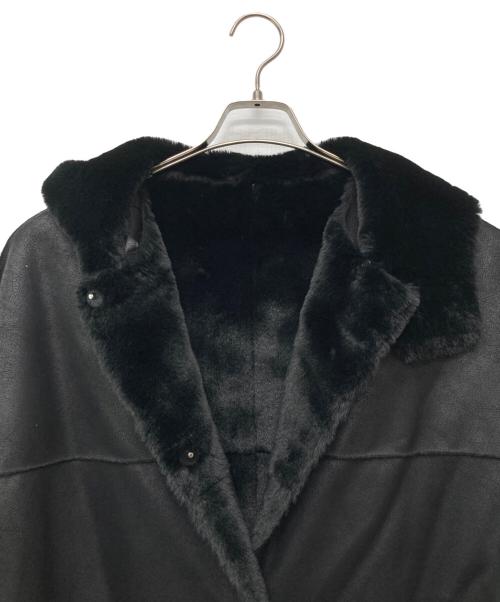 Ameri（アメリ）Ameri (アメリ) HOOD REVERSIBLE FAKE FUR COAT ブラック サイズ:Mの古着・服飾アイテム