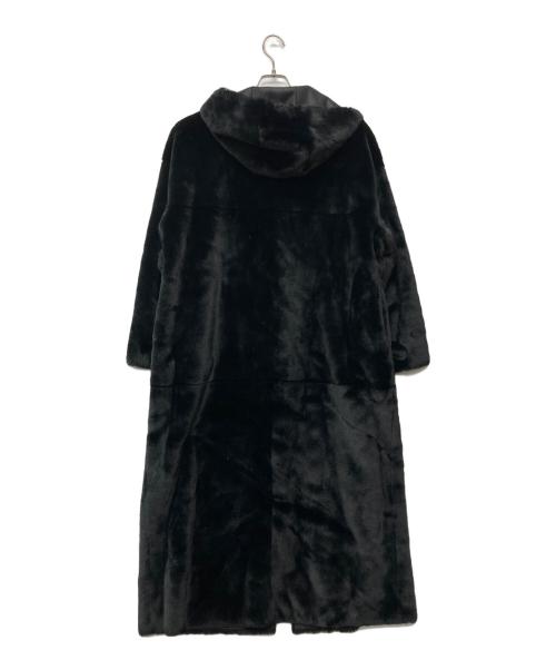 Ameri（アメリ）Ameri (アメリ) HOOD REVERSIBLE FAKE FUR COAT ブラック サイズ:Mの古着・服飾アイテム