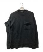 s'yteサイト）の古着「BULKY WOOL BIG POCKET PULLOVER」｜ブラック