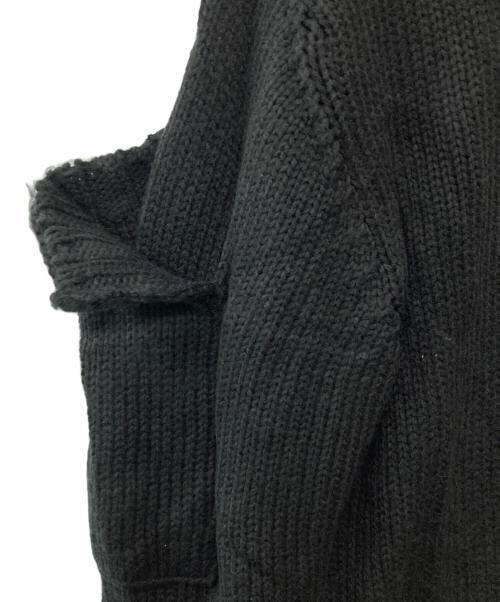 s'yte（サイト）s'yte (サイト) BULKY WOOL BIG POCKET PULLOVER ブラック サイズ:3の古着・服飾アイテム