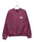 stussy（ステューシー）の古着「ロゴクルーネックスウェット」｜パープル