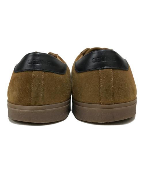 CELINE（セリーヌ）CELINE (セリーヌ) TRIOMPHEスウェードローカットスニーカー ブラウン サイズ:44の古着・服飾アイテム