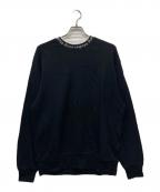 Acne studiosアクネ ストゥディオス）の古着「ロゴクルーネックスウェット」｜ブラック