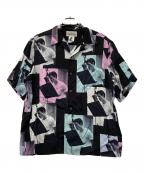 WACKO MARIA×CHET BAKERワコマリア×チェット ベイカー）の古着「S/S HAWAIIAN SHIRT」｜ブラック×ブルー×ピンク