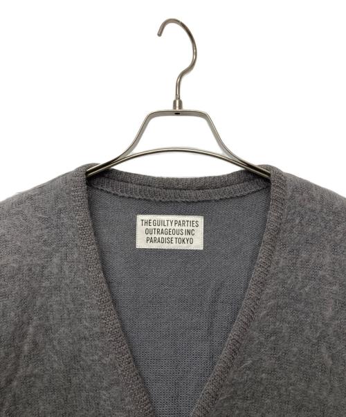 WACKO MARIA（ワコマリア）WACKO MARIA (ワコマリア) MOHAIR KNIT CARDIGAN グレー サイズ:Mの古着・服飾アイテム