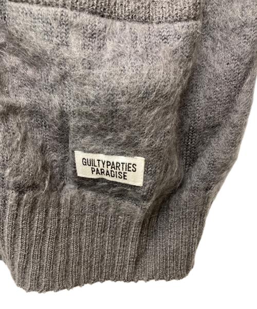 WACKO MARIA（ワコマリア）WACKO MARIA (ワコマリア) MOHAIR KNIT CARDIGAN グレー サイズ:Mの古着・服飾アイテム
