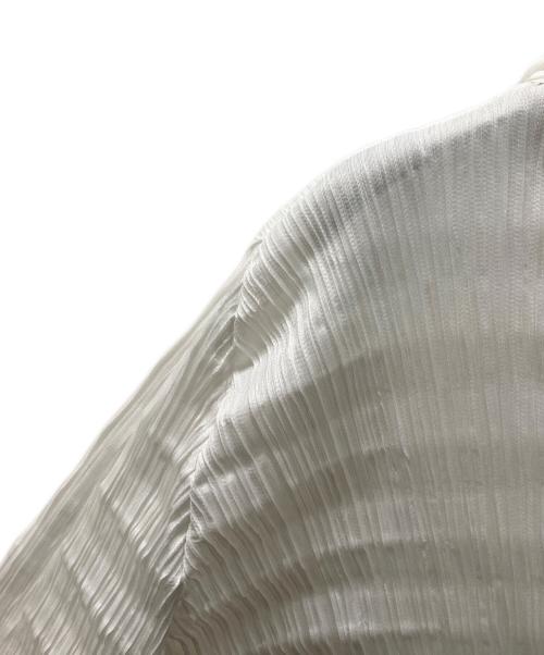 PLEATS PLEASE（プリーツプリーズ）PLEATS PLEASE (プリーツプリーズ) プリーツジップパーカー ホワイト サイズ:4の古着・服飾アイテム