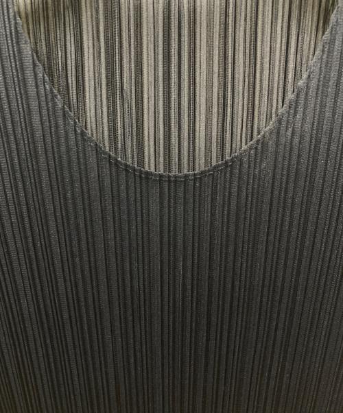 PLEATS PLEASE（プリーツプリーズ）PLEATS PLEASE (プリーツプリーズ) ノースリーブプリーツワンピース ネイビー サイズ:2の古着・服飾アイテム