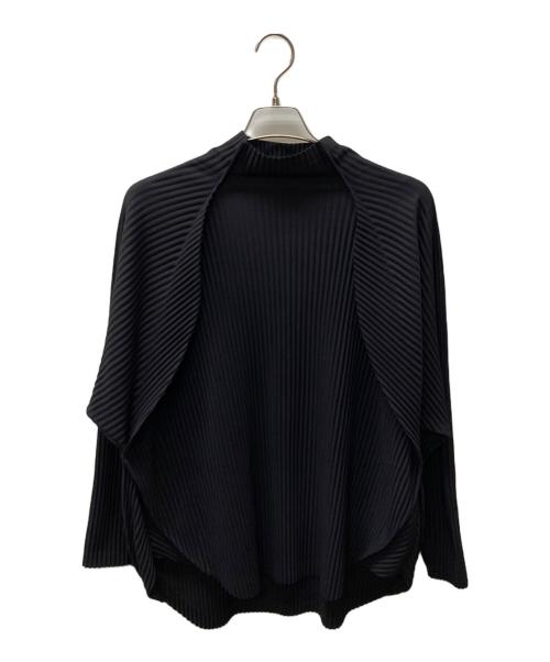 HOMME PLISSE ISSEY MIYAKE（オム プリッセ イッセイ ミヤケ）HOMME PLISSE ISSEY MIYAKE (オムプリッセ イッセイ ミヤケ) プリーツカットソー ブラック サイズ:2の古着・服飾アイテム