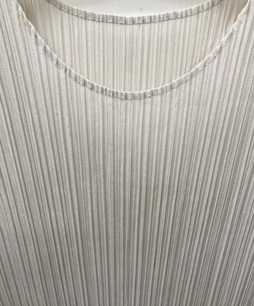 PLEATS PLEASE（プリーツプリーズ）PLEATS PLEASE (プリーツプリーズ) プリーツノースリーブワンピース グレー サイズ:4の古着・服飾アイテム