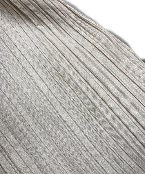 PLEATS PLEASE（プリーツプリーズ）PLEATS PLEASE (プリーツプリーズ) プリーツロングカーディガン ベージュ サイズ:3の古着・服飾アイテム