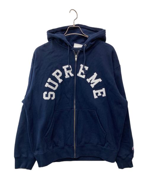 SUPREME（シュプリーム）SUPREME (シュプリーム) Champion (チャンピオン) 24SSChampionR Zip Up Hooded Sweatshirt ネイビー サイズ:JPN XLの古着・服飾アイテム