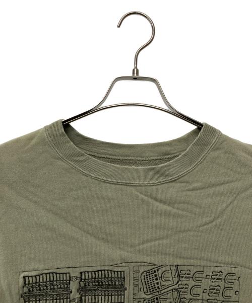 C.E（シーイー）C.E (シーイー) NOT IDENTICAL TO CREW NECK オリーブ サイズ:XLの古着・服飾アイテム