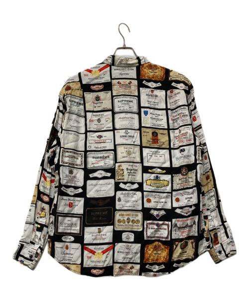 SUPREME（シュプリーム）Supreme (シュプリーム) Label Shirt ホワイト×ブラック サイズ:Ｌの古着・服飾アイテム