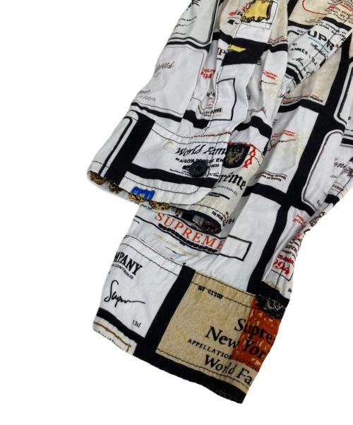 SUPREME（シュプリーム）Supreme (シュプリーム) Label Shirt ホワイト×ブラック サイズ:Ｌの古着・服飾アイテム