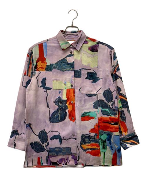 PAUL SMITH（ポールスミス）Paul Smith (ポールスミス) 総柄シャツ パープル サイズ:38の古着・服飾アイテム