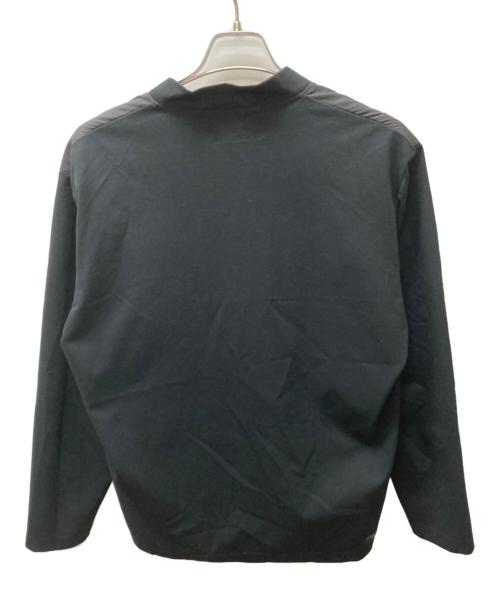 SOPHNET.（ソフネット）SOPHNET. (ソフネット) LIMONTA NYLON FRONT PANELED CARDIGAN ブラック サイズ:Lの古着・服飾アイテム