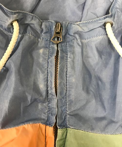 POLO RALPH LAUREN（ポロ・ラルフローレン）POLO RALPH LAUREN (ポロ・ラルフローレン) バイカラーアノラックパーカー オレンジ×グリーン サイズ:XLの古着・服飾アイテム